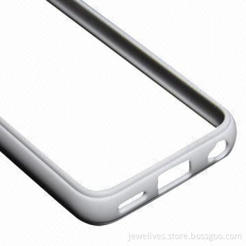 PC cases for iPhone 5C, with TPU frame in white